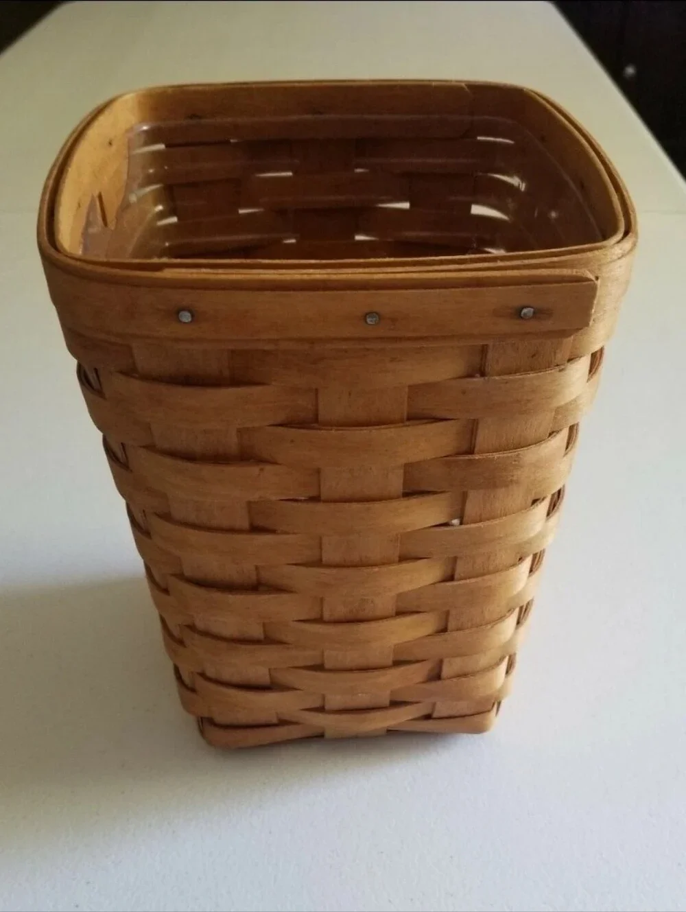 Longaberger Basket With Plastic Protector 6.5